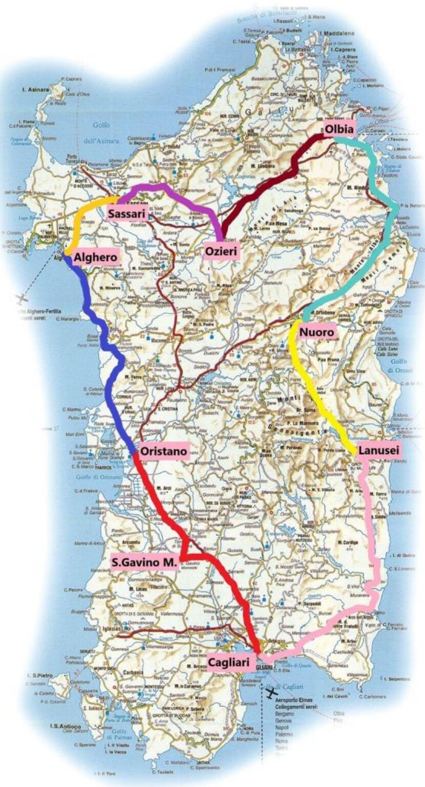 Mappa del percorso